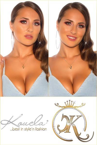 Koucla Sexy Buchstaben Halskette V