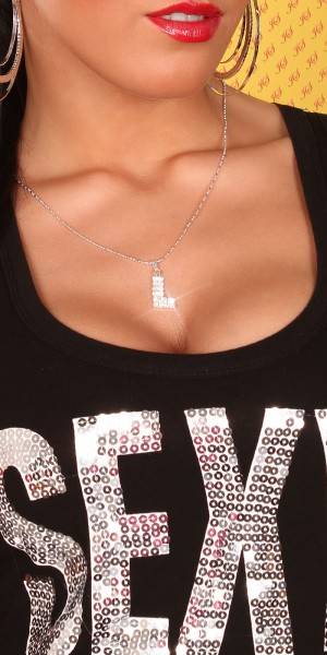Koucla Sexy Buchstaben-Kette-L mit Strasssteinen