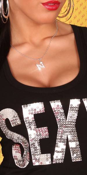 Koucla Sexy Buchstaben-Kette-N mit Strasssteinen