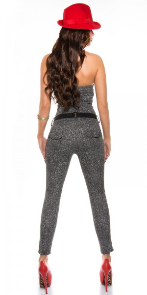 Koucla Sexy Business-Overall Mit Gürtel