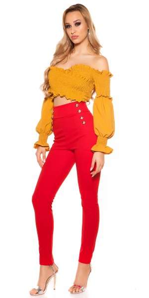 Koucla Sexy Carmen Crop Shirt
