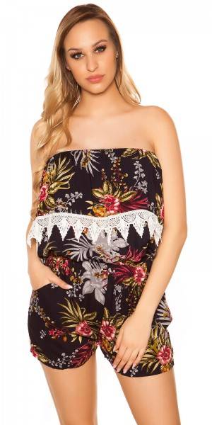 Koucla Sexy Coldshoulder Playsuit mit Spitze