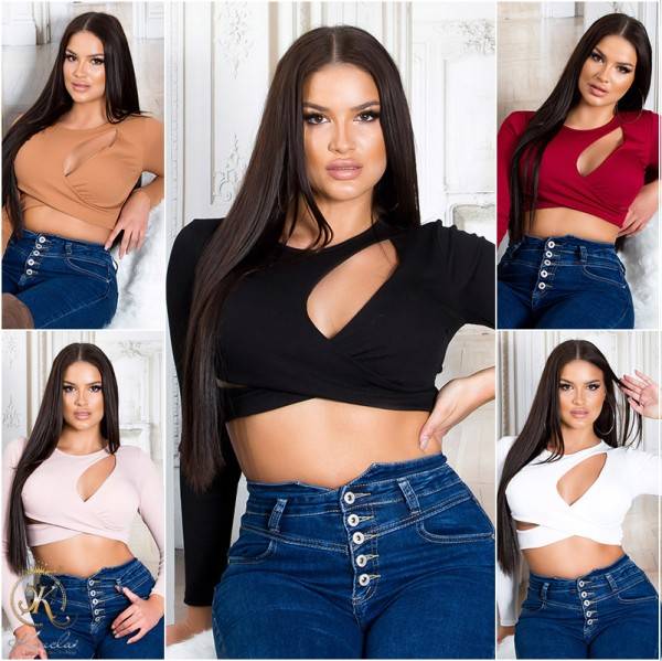 Koucla Sexy Crop Top Mit Cut-Outs