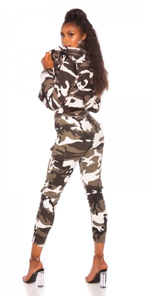 Koucla Sexy Cropped Militärstil Jacke