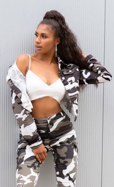 Koucla Sexy Cropped Militärstil Jacke