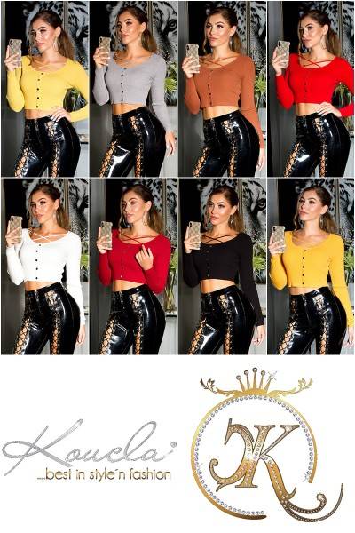 Koucla Sexy Cropped Strick Pulli