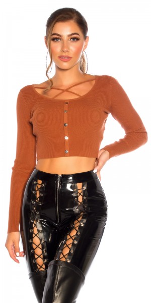 Koucla Sexy Cropped Strick Pulli