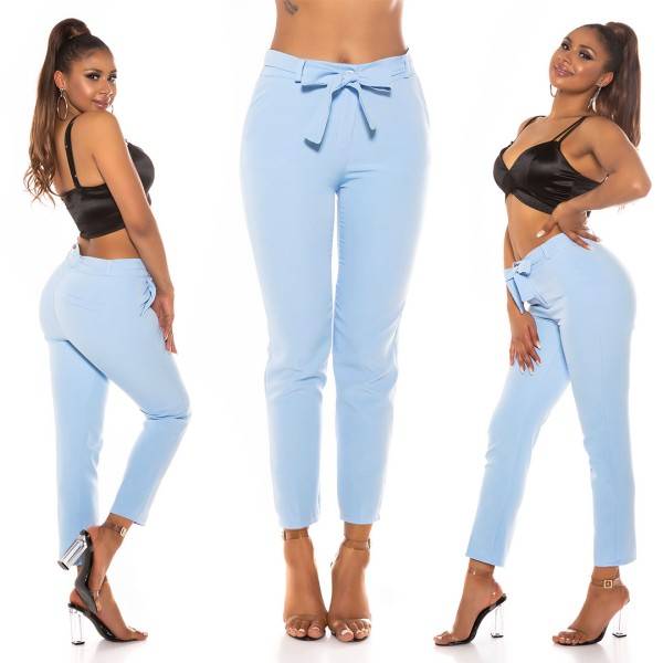 Koucla Sexy Elegante Paperbag Hose Mit Gürtel