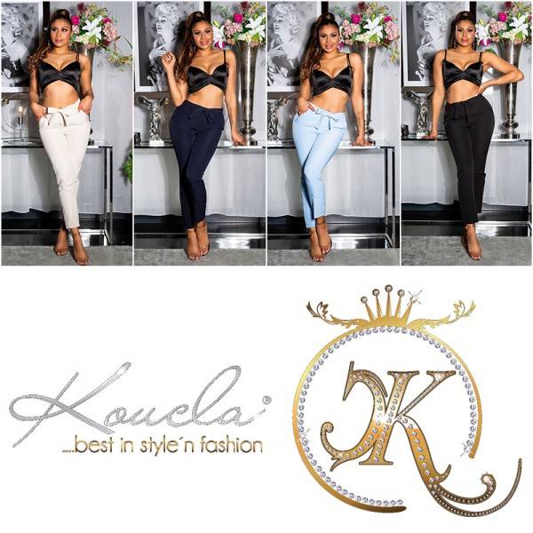 Koucla Sexy Elegante Paperbag Hose Mit Gürtel