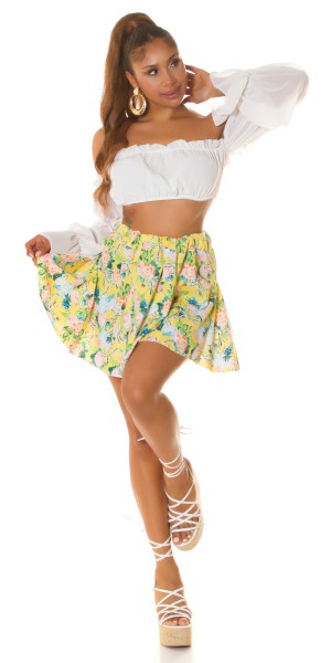 Koucla Sexy FEEL HAPPY Mini Blumen Rock