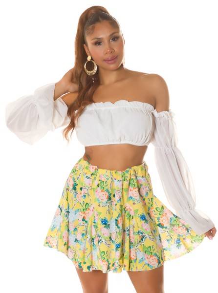 Koucla Sexy FEEL HAPPY Mini Blumen Rock