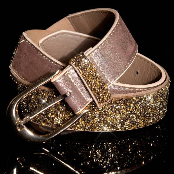 Koucla Sexy Gürtel Mit Pyramidenglitzersteinen