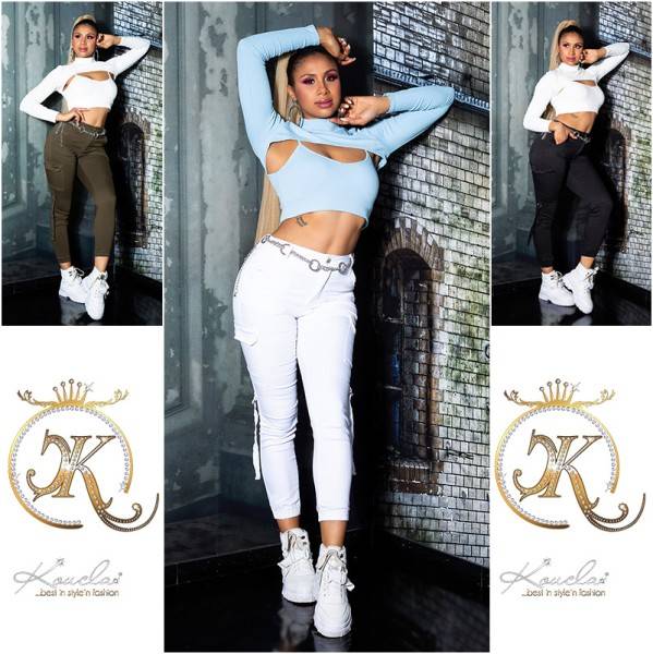 Koucla Sexy Highwaist Cargolook Jeans