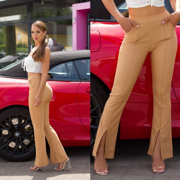 Koucla Sexy Highwaist Hose Mit Schlitz