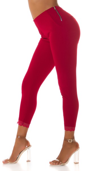 Koucla Sexy Highwaist Hose Mit Spitzendetail