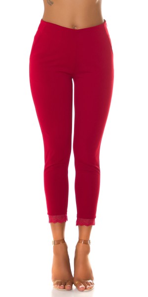 Koucla Sexy Highwaist Hose Mit Spitzendetail