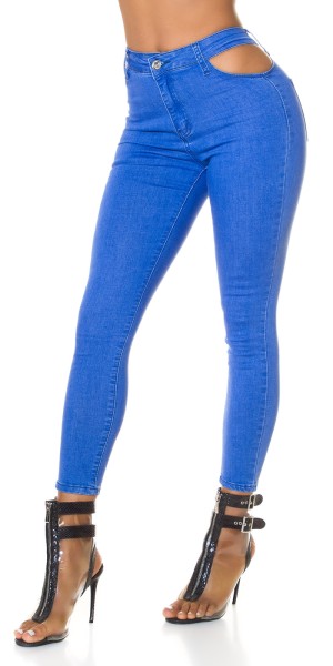 Koucla Sexy Highwaist Jeans Mit Cut-out