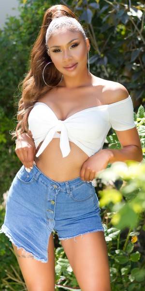 Koucla Sexy Highwaist Jeans Skorts