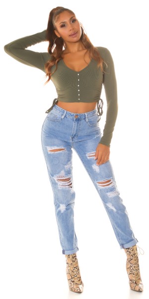 Koucla Sexy Highwaist Mom Jeans Im Used Look