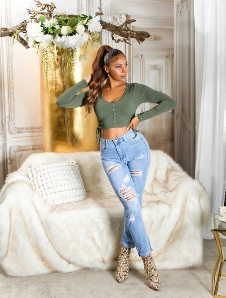 Koucla Sexy Highwaist Mom Jeans Im Used Look