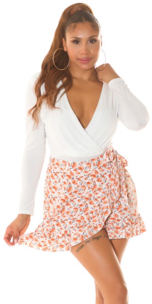 Koucla Sexy Highwaist Skorts Mit Blumenprint