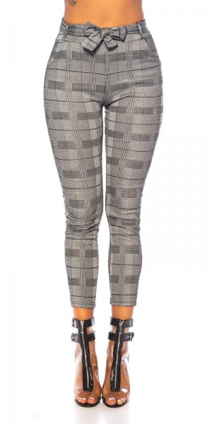 Koucla Sexy Highwaist Thermo Hose Mit Gürtel