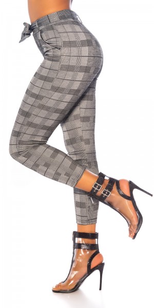 Koucla Sexy Highwaist Thermo Hose Mit Gürtel