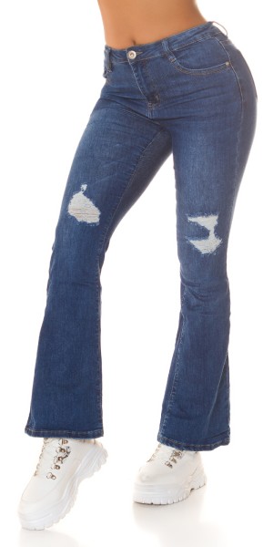 Koucla Sexy Highwaist Wide Leg Jeans Im Used Look