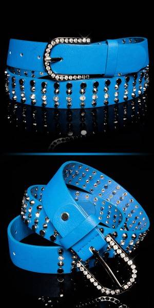 Koucla Sexy Hüftgürtel mit Nieten und Strass