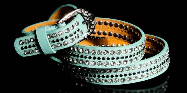 Koucla Sexy Hüftgürtel Mit Strass Und Nieten