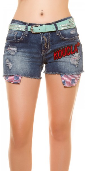 Koucla Sexy Hüftgürtel mit Strass und Nieten