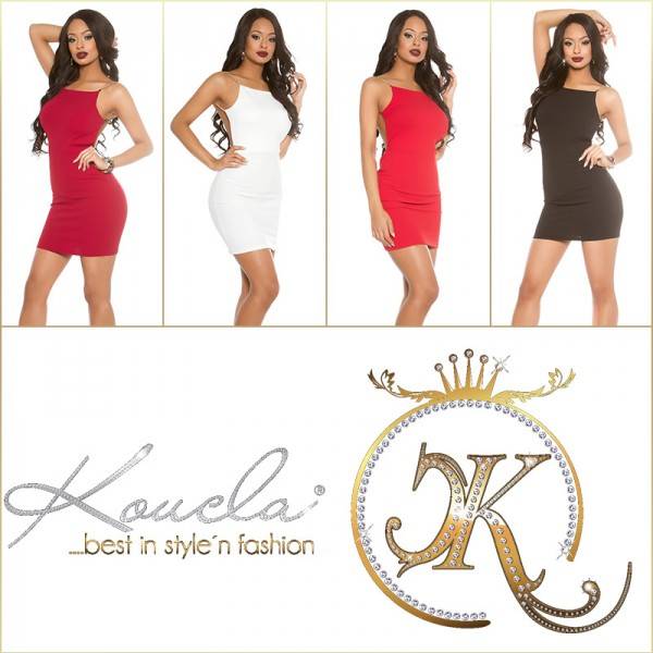 Koucla Sexy Kettenträger Minikleid