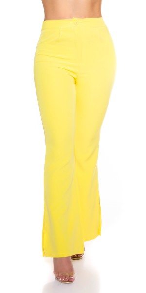 Koucla Sexy Klassische Bootcut Hose Mit Schlitz