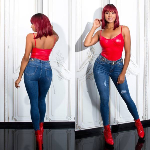 Koucla Sexy Klassische Skinny Highwaist Jeans