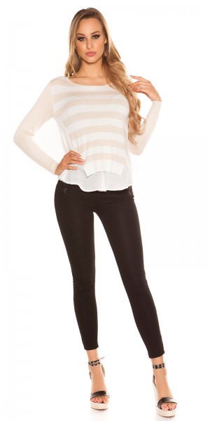 Koucla Sexy KouCla 2in1 Pullover Gestreift