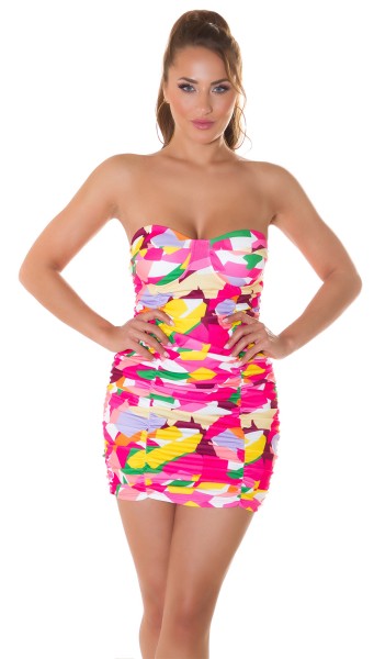 Koucla Sexy Koucla Bandeau Minikleid Mit Print