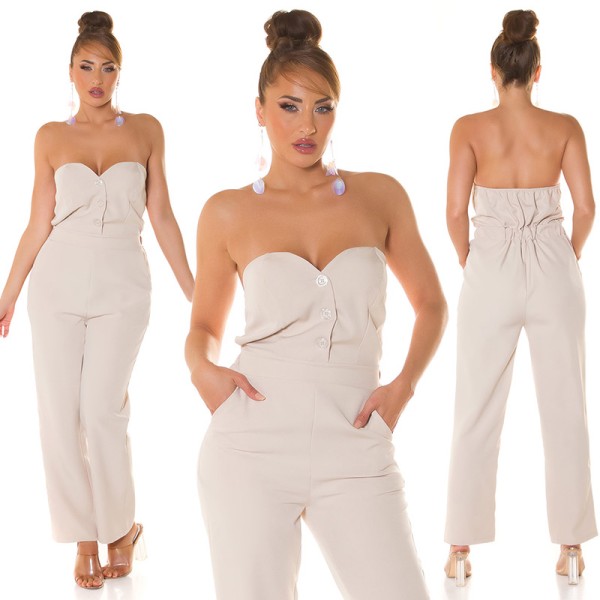 Koucla Sexy Koucla Bandeau Overall Mit Knöpfen
