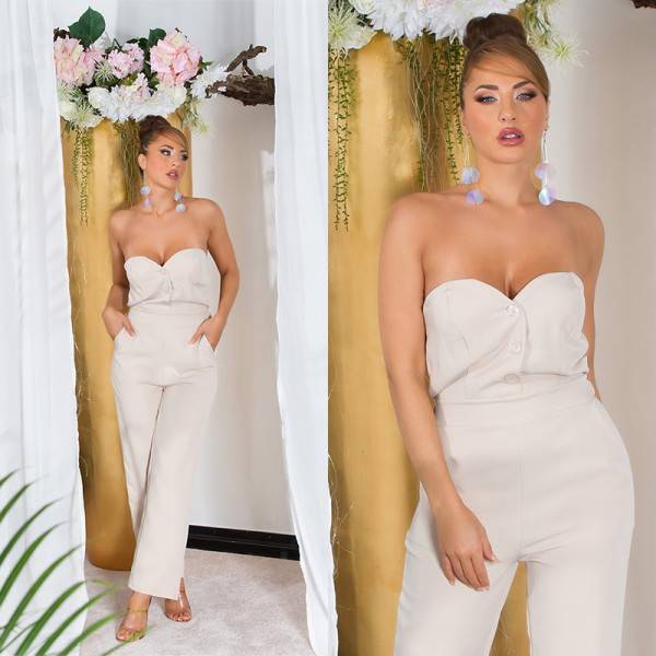 Koucla Sexy Koucla Bandeau Overall Mit Knöpfen