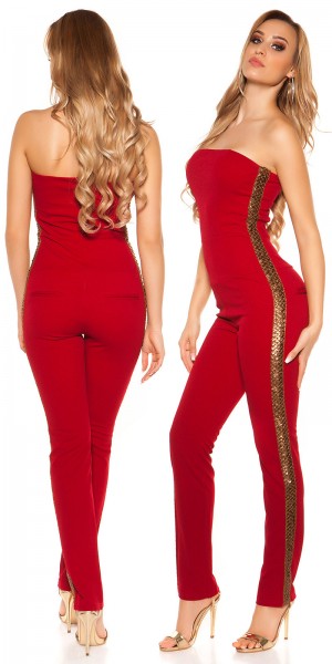 Koucla Sexy KouCla Bandeau Overall mit Pailletten