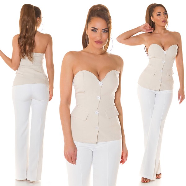 Koucla Sexy Koucla Bandeau Top Blazer Stil