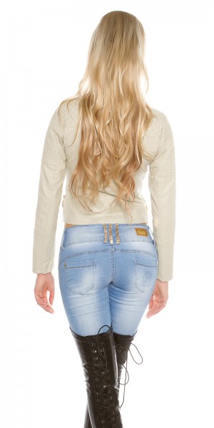 Koucla Sexy KouCla Bikerlook Jacke Asym. Zip