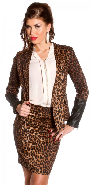 Koucla Sexy KouCla Blazer tailliert im Animalprint