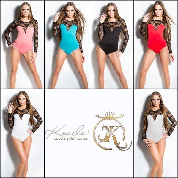 Koucla Sexy KouCla Body Mit Spitze, Rückenfrei