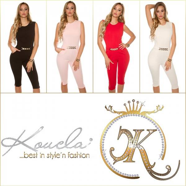 Koucla Sexy KouCla Capri Overall Mit Deko Schnalle