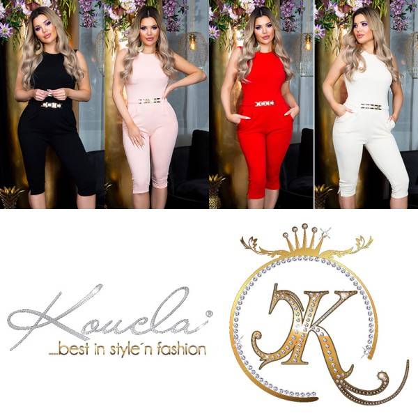 Koucla Sexy KouCla Capri Overall Mit Deko Schnalle