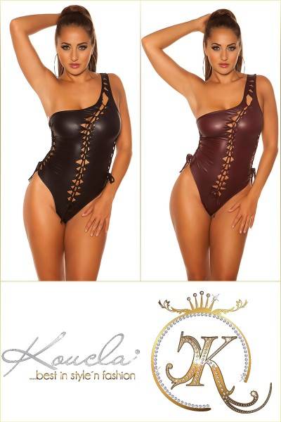 Koucla Sexy KouCla Coldshoulder Wetlook Body