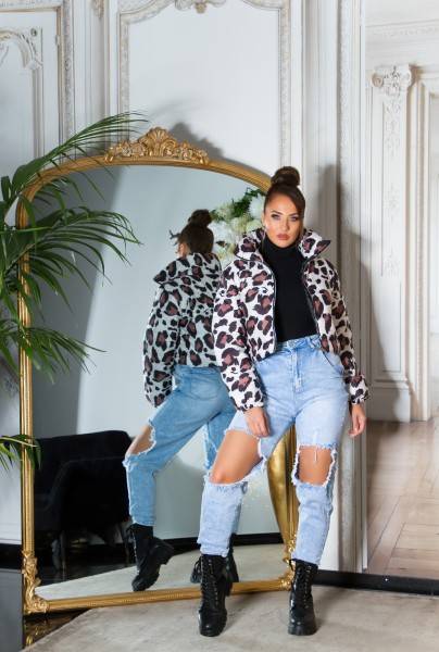 Koucla Sexy Koucla Crop Jacke Mit Print