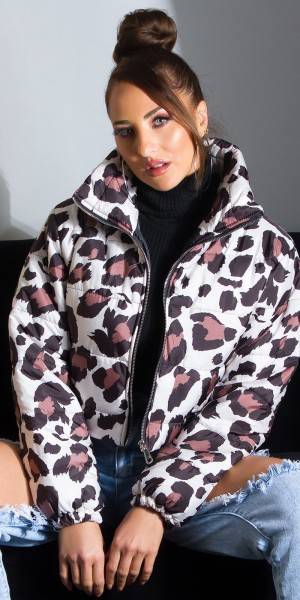 Koucla Sexy Koucla Crop Jacke mit Print