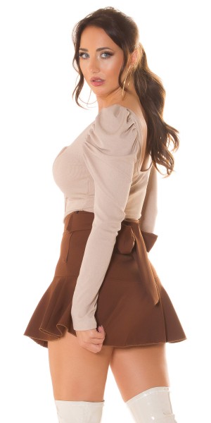 Koucla Sexy Koucla Crop Pullover Korsett Look