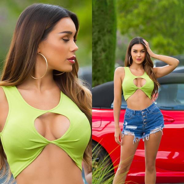 Koucla Sexy Koucla Crop Top Mit Cut Out